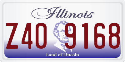 IL license plate Z409168