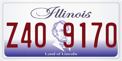 IL license plate Z409170