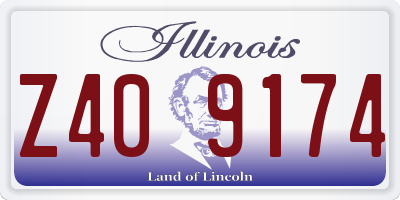IL license plate Z409174