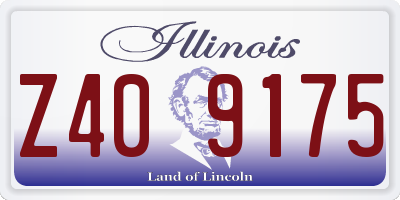 IL license plate Z409175