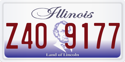 IL license plate Z409177