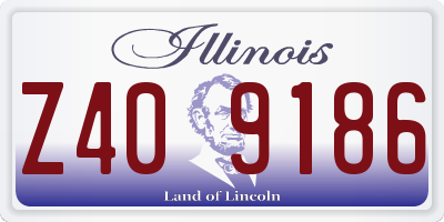 IL license plate Z409186