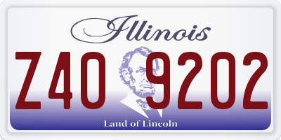 IL license plate Z409202