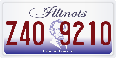 IL license plate Z409210