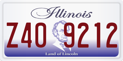 IL license plate Z409212