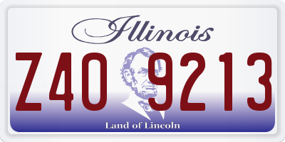 IL license plate Z409213