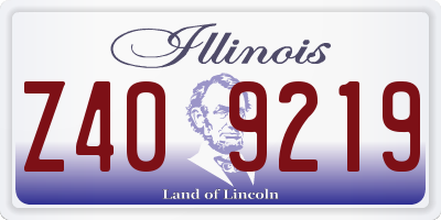 IL license plate Z409219
