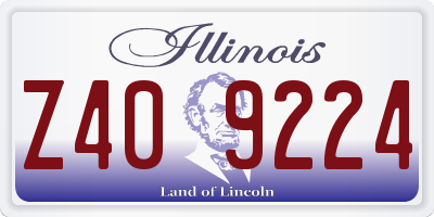 IL license plate Z409224