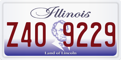 IL license plate Z409229