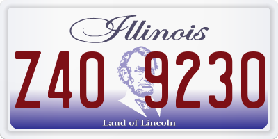 IL license plate Z409230