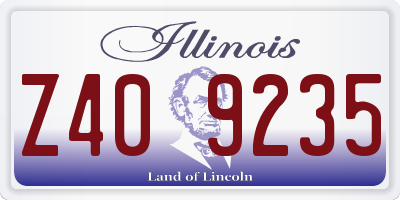 IL license plate Z409235