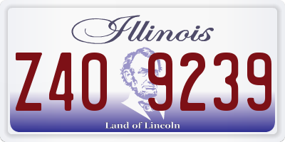 IL license plate Z409239