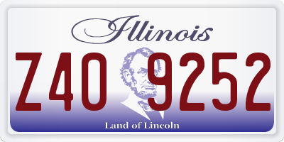 IL license plate Z409252