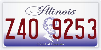 IL license plate Z409253