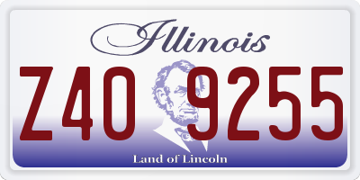IL license plate Z409255