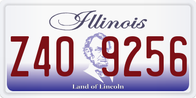 IL license plate Z409256