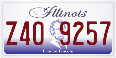 IL license plate Z409257