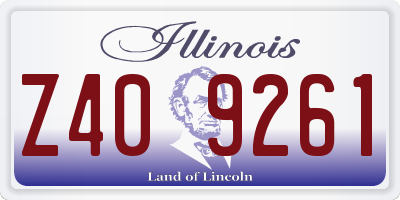 IL license plate Z409261