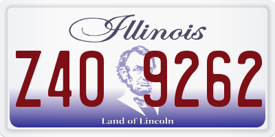 IL license plate Z409262