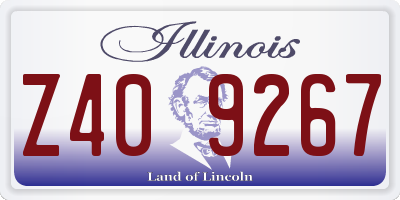 IL license plate Z409267