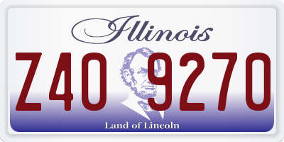 IL license plate Z409270