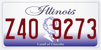 IL license plate Z409273