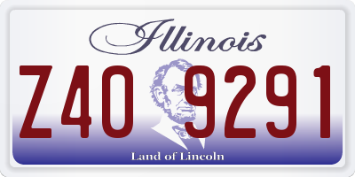 IL license plate Z409291