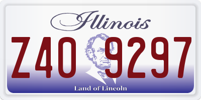 IL license plate Z409297