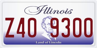 IL license plate Z409300