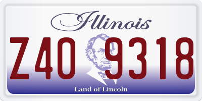 IL license plate Z409318