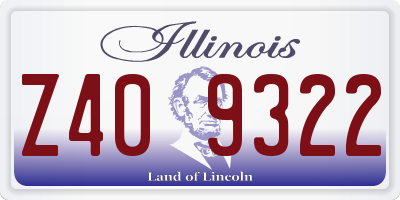 IL license plate Z409322