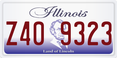IL license plate Z409323