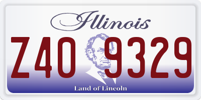 IL license plate Z409329