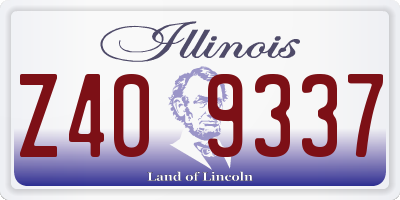 IL license plate Z409337