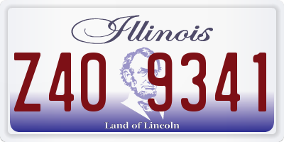 IL license plate Z409341