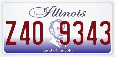 IL license plate Z409343