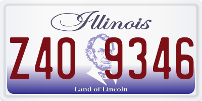 IL license plate Z409346