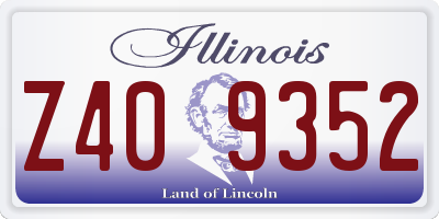 IL license plate Z409352