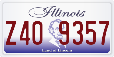 IL license plate Z409357