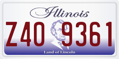 IL license plate Z409361