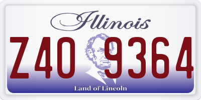 IL license plate Z409364