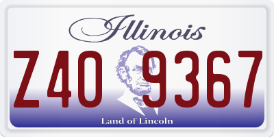 IL license plate Z409367