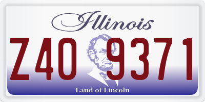 IL license plate Z409371