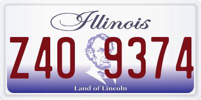 IL license plate Z409374