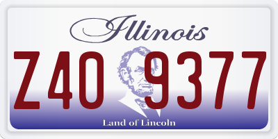 IL license plate Z409377