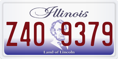 IL license plate Z409379