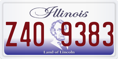 IL license plate Z409383