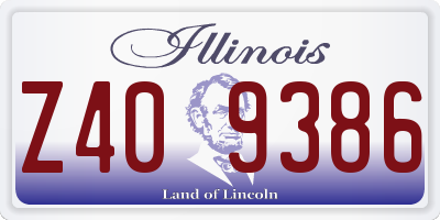 IL license plate Z409386