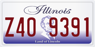 IL license plate Z409391