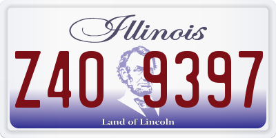 IL license plate Z409397